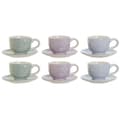 Miniatyrbild 1 av 4: Kaffeset DKD Home Decor Blå Vit Grön Lila Metall Dolomite 180 ml