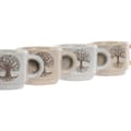 Miniatyrbillede 3 af 4: Dele kaffekopsæt Home ESPRIT Hvid Beige Metal Stentøj 150 ml
