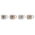 Miniatyrbillede 2 af 4: Dele kaffekopsæt Home ESPRIT Hvid Beige Metal Stentøj 150 ml