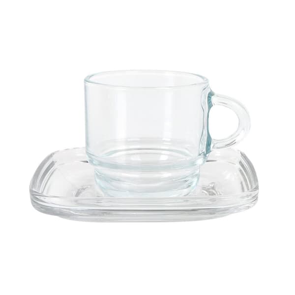 Sæt med 6 kopper og underkopper LAV Cozy 90 ml (6 enheder)