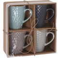 Miniatyrbillede 2 af 3: Dele kaffekopsæt Excellent Houseware Stentøj 300 ml Geometri