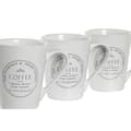 Miniatyrbillede 2 af 3: Set med kopper og underkopper DKD Home Decor Hvid Metal Stentøj 300 ml 14 x 14 x 31 cm 12,5 x 9,5 x 10,5 cm (5 Dele)