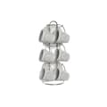 Miniatyrbillede 1 af 3: Set med kopper og underkopper DKD Home Decor Hvid Metal Stentøj 90 ml 8 x 6 x 6 cm 11 x 11 x 2 cm