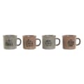 Miniatyrbillede 1 af 3: Dele kaffekopsæt Home ESPRIT Blå Pink Stentøj 180 ml