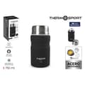 Miniatyrbillede 2 af 6: Fødevaretermometer ThermoSport Sort Stål 750 ml (6 enheder)