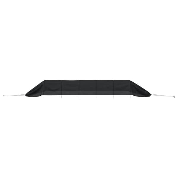 vidaXL væksttunnel 300x50x48,5 cm stål og polyethylen sort