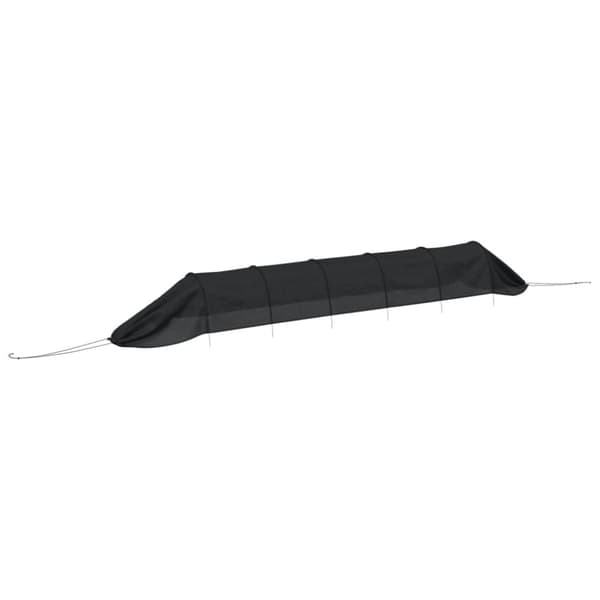 vidaXL væksttunnel 300x50x48,5 cm stål og polyethylen sort