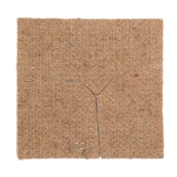 Set med 2 mullrutor av jutefilt - 52,5 x 52,5 cm - 1 000 grs/m²