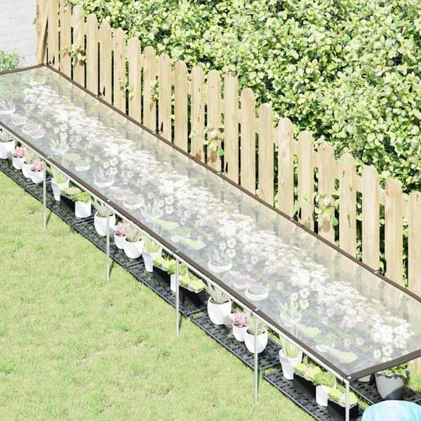 vidaXL Planteafdækning med øjer 1x6 m Polyethylen