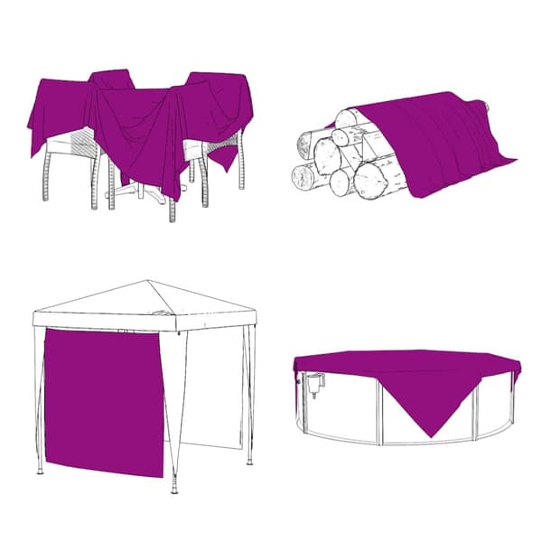 vidaXL Kasvinsuoja silmukoilla 1x10 m PVC