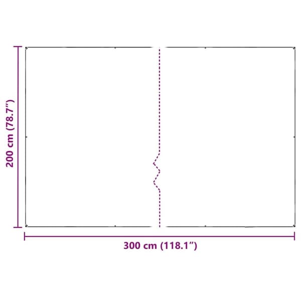 vidaXL Växtskydd med öljetter 2x3 m PVC