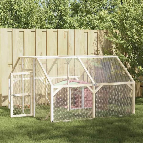 vidaXL Planteafdækning med øjer 2x4 m PVC