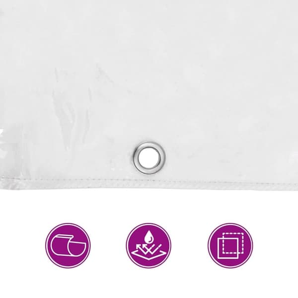 vidaXL Plantedeksel med maljer 1x8 m PVC
