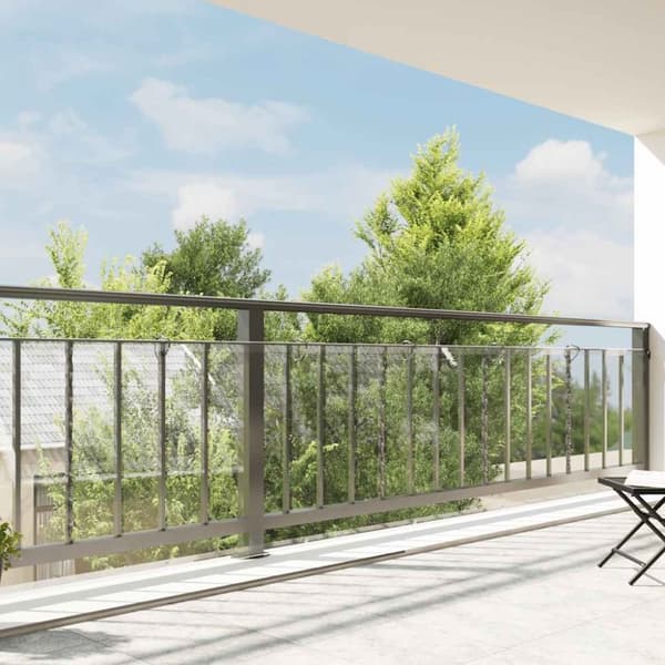 vidaXL Planteafdækning med øjer 1x8 m PVC
