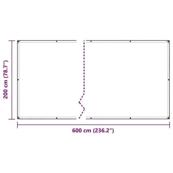 vidaXL Kasvinsuoja silmukoilla 2x6 m PVC