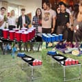 Miniatyrbild 4 av 4: LZQ Beer Pong bord Beer Pong bord Höjdjusterbart hopfällbara partyspel med 5 bollar och 100 röda och blå koppar