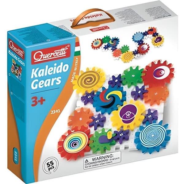 QUERCETTI konstruktionsspel - The Gear Game - Blandat - 55 stycken