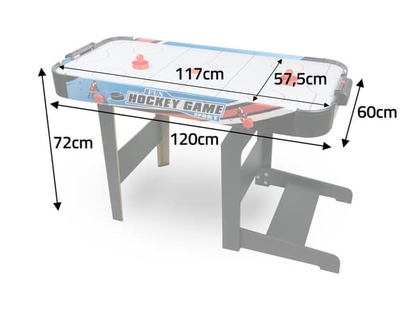 Air Hockeybord, stort, hopfällbart, NS-427