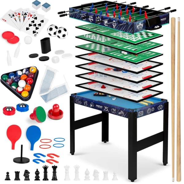 Multispelbord 12in1 106x59x90 cm NS-801 svart