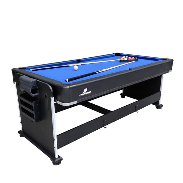 Cougar All-in-One 4-in-1 Multi gaming bord Svart | Biljardbord, airhockeybord, bordtennisbord | tillbehör ingår