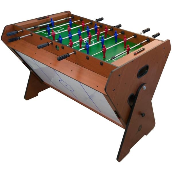 Premium 3-i-1 Spillebord med Ventilator - Bordfodbold, Billard og Airhockey - Komplet Sæt