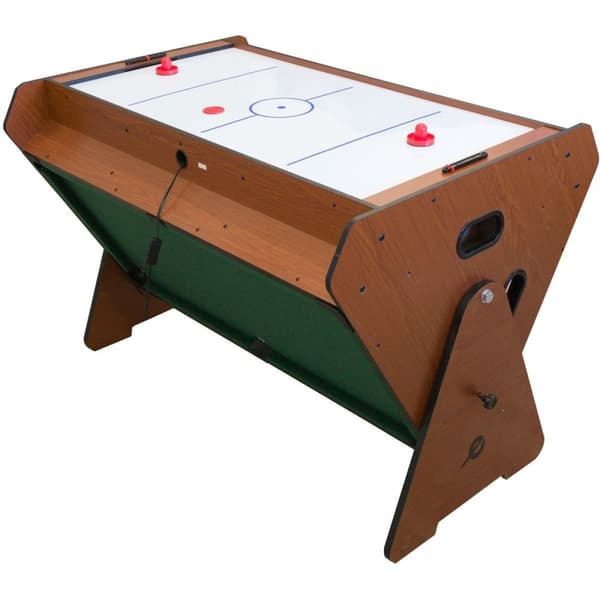 Premium 3-i-1 Spillebord med Ventilator - Bordfodbold, Billard og Airhockey - Komplet Sæt
