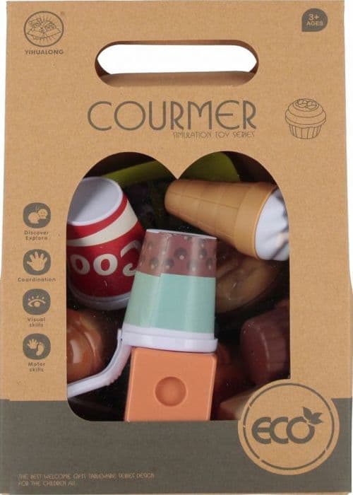 Mega kreativ - 3002-12 - ENSEMBLE DE CUISINE ALIMENTAIRE 16X25X9 MC WB 36/72