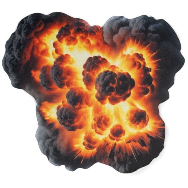 Spelmatta - T120 - Explosions Kit för Gummi Terräng 2D, 20 cm x 25 cm