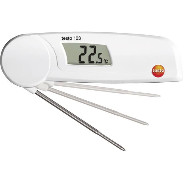 testo 103 Instickstermometer (HACCP) Temperaturmätningsområde (intervall) -30 till 220 °C Sensortyp NTC HACCP-konform