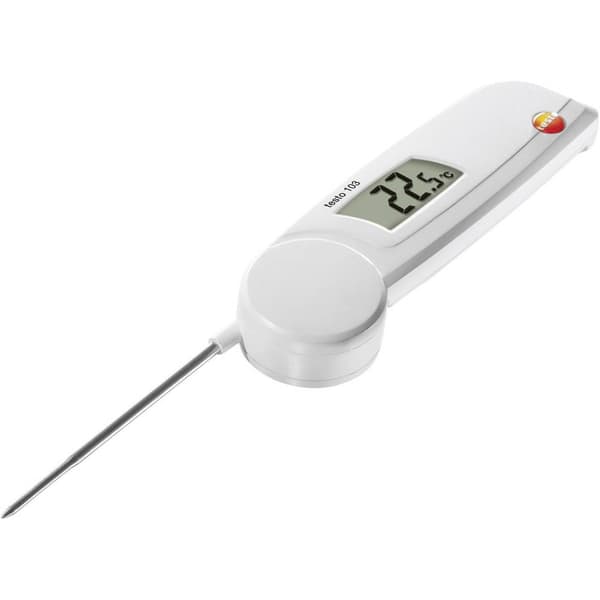 testo 103 Instickstermometer (HACCP) Temperaturmätningsområde (intervall) -30 till 220 °C Sensortyp NTC HACCP-konform