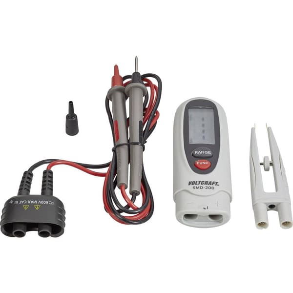VOLTCRAFT SMD-200 Handmultimeter digital CAT III 600 V Display (Beräkningar): 6000