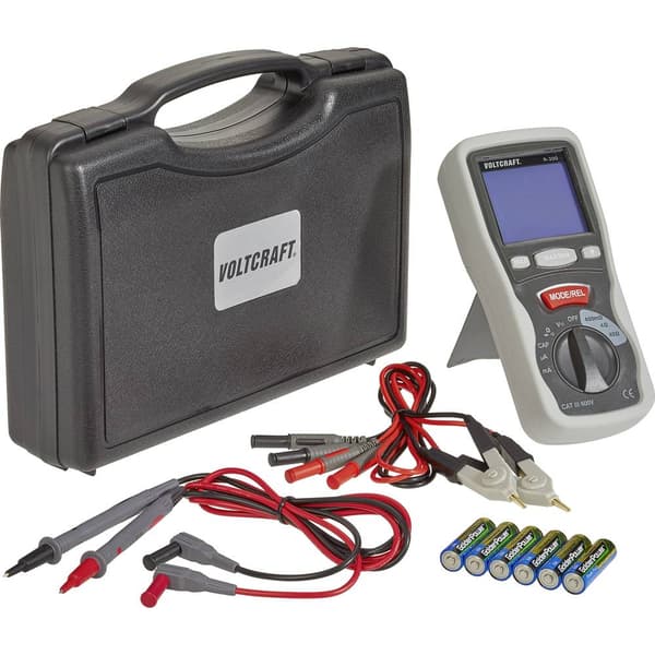 VOLTCRAFT R-200 Komponenttestare digital CAT III 600 V Display (Beräkningar): 4000