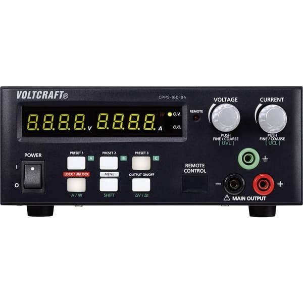 VOLTCRAFT CPPS-160-84 Laboratorieaggregat, justerbar 0.02 - 84 V/DC 0.01 - 5 A 160 W USB radiostyrd, programmerbar, Aut