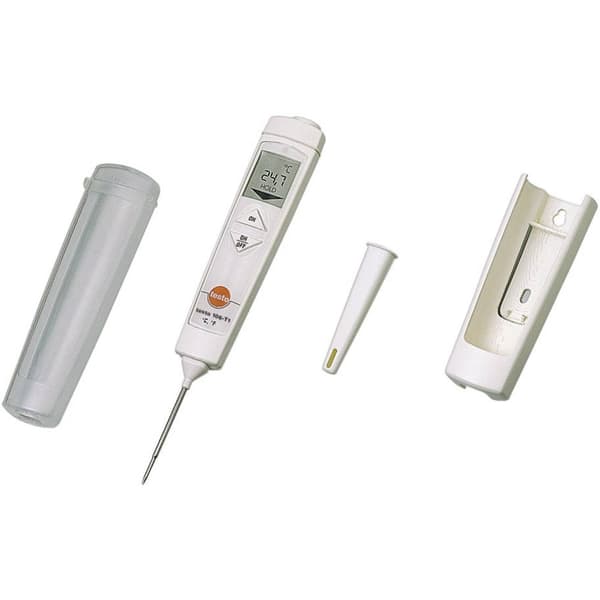 testo 106 Set Instickstermometer (HACCP) Temperaturmätningsområde (intervall) -50 till 275 °C Sensortyp NTC HACCP-konfo