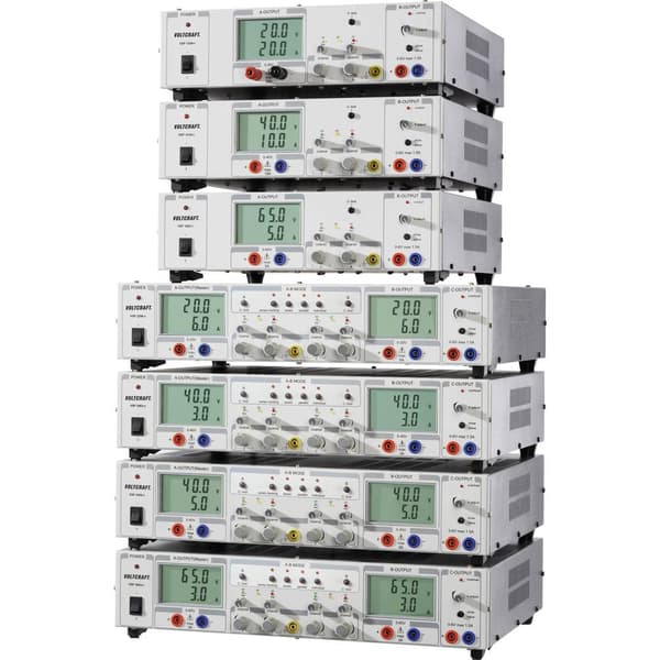 VOLTCRAFT VSP 2405 Laboratorieaggregat, justerbar 0.1 - 40 V/DC 0 - 5 A 409 W Antal utgångar 3 x