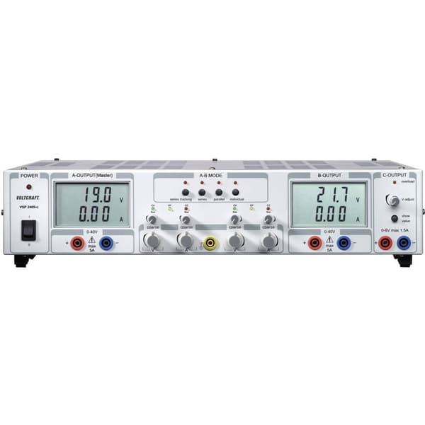 VOLTCRAFT VSP 2405 Laboratorieaggregat, justerbar 0.1 - 40 V/DC 0 - 5 A 409 W Antal utgångar 3 x