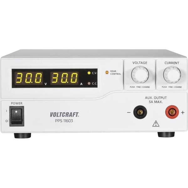 VOLTCRAFT PPS-11603 Laboratorieaggregat, justerbar 1 - 60 V/DC 0 - 2.5 A 160 W USB, Fjärrkontroll programmerbar Antal u