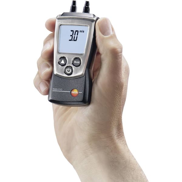 testo 510 Tryckmätare Lufttryck 0 - 100 hPa Magnetisk baksida