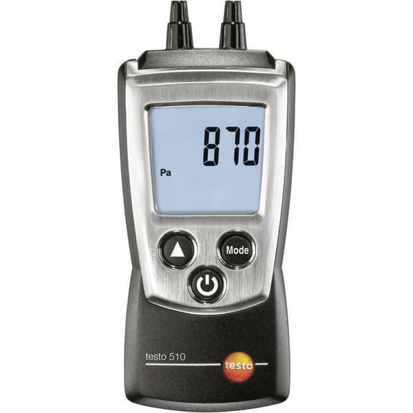 testo 510 Tryckmätare Lufttryck 0 - 100 hPa Magnetisk baksida