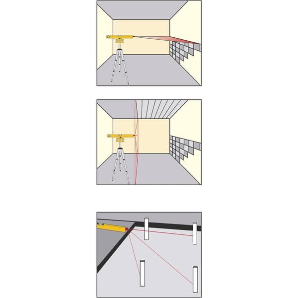 Brüder Mannesmann M81110 Laservattenpass inkl. Stativ 40 cm 30 m 0.5 mm/m