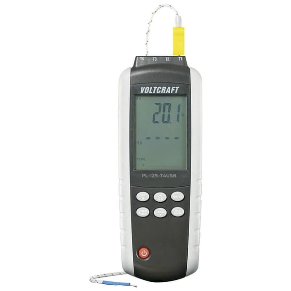 VOLTCRAFT PL-125-T4 Temperaturmätare -200 - +1372 °C Sensortyp K, J