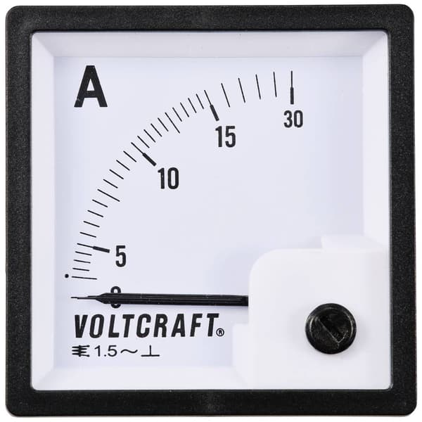 VOLTCRAFT AM-72X72/15A AM-72X72/15A Analog mätare för inbyggnad AM-72X72/15A 15 A Vridjärn