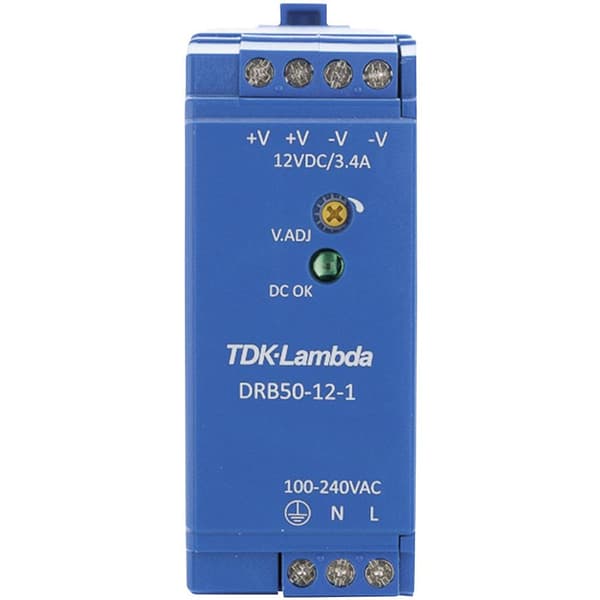 TDK-Lambda DRB50-12-1 DIN-skena nätaggregat 12 V/DC 4.2 A 50.4 W Antal utgångar:1 x Innehåll 1 st