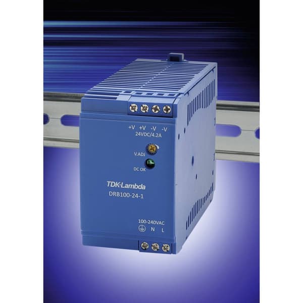 TDK-Lambda DRB100-24-1 DIN-skena nätaggregat 24 V/DC 4.2 A 100.8 W Antal utgångar:1 x Innehåll 1 st