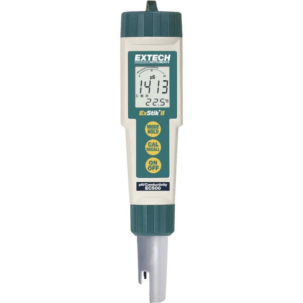 Extech EC500 Fotometer klor Upplösta smådelar (TDS), Ledarkapacitet, pH-värde, Salinitet, Temperatur