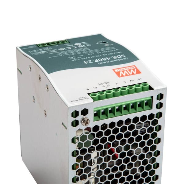 Mean Well SDR-480P-24 DIN-skena nätaggregat 24 V/DC 20 A 480 W Antal utgångar:1 x Innehåll 1 st