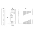 Miniatyrbild 3 av 3: MW Mean Well MDR-60-24 DIN-skena nätaggregat 24 V/DC 2.5 A 60 W Antal utgångar:1 x Innehåll 1 st