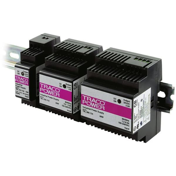 TracoPower TBL 030-124 DIN-skena nätaggregat 24 V/DC 1.25 A 30 W Antal utgångar:1 x Innehåll 1 st