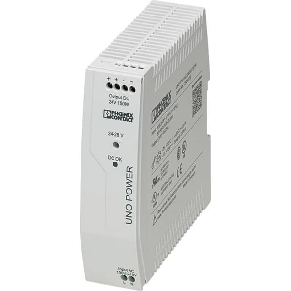 Phoenix Contact UNO-PS/1AC/24DC/150W DIN-skena nätaggregat 24 V/DC 6.25 A 150 W Antal utgångar:1 x Innehåll 1 st Grå