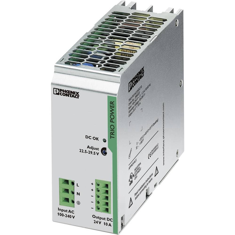 Phoenix Contact TRIO-PS/1AC/24DC/10 Strømforsyning til DIN-skinne (DIN-rail) 24 V/DC 10 A 240 W 1 x
